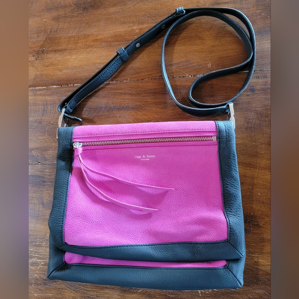 Rag & Bone Olympus Pink/Black Crossbody Bag